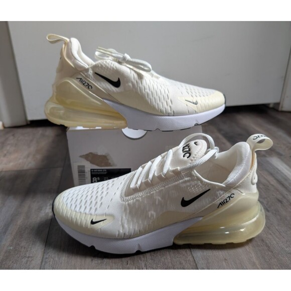 Nike Air Max 270 Sail/Coconut Milk/Pale Ivory/Black Women's 8.5 NIB NEW $170 - Picture 1 of 5